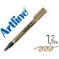 rotulador-artline-marcador-permanente-punta-metalica-ek-990-oro-punta-redonda-12-mm
