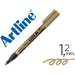 Rotulador ARTLINE marcador permanente punta metalica EK-990 oro punta redonda 1.2 mm