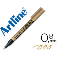 Rotulador ARTLINE Marcador Permanente Tinta Metalica EK-999 Oro -Punta Redonda 0.8 mm