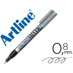 Rotulador ARTLINE Marcador Permanente Tinta Metalica EK-999 Plata -Punta Redonda 0.8 mm