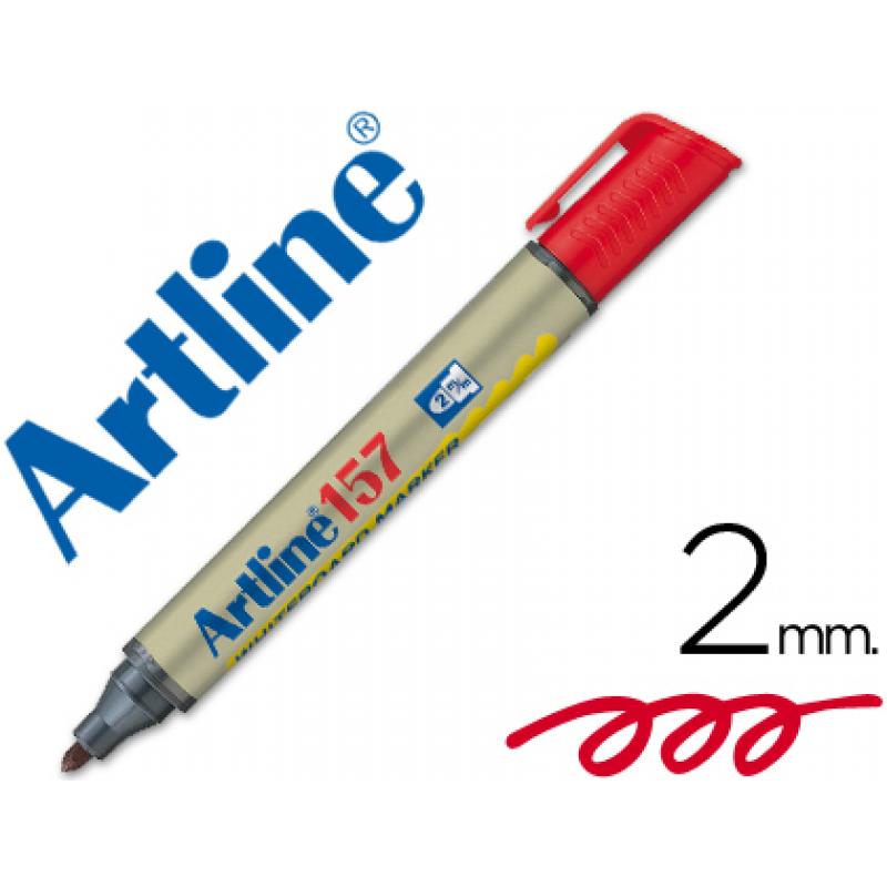 rotulador-artline-pizarra-ek-157-rojo-punta-redonda-2-mm