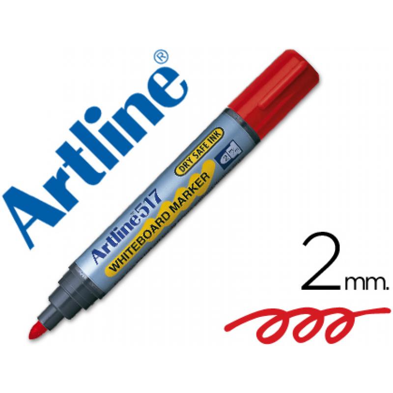 rotulador-artline-pizarra-ek-517-rojo-punta-redonda-2-mm-tinta-de-bajo-olor