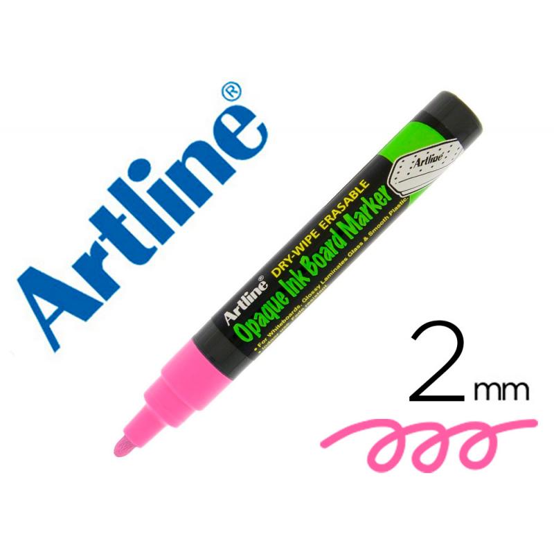 rotulador-artline-pizarra-epd-4-color-rosa-fluorescente-opaque-ink-board-punta-redonda-2-mm