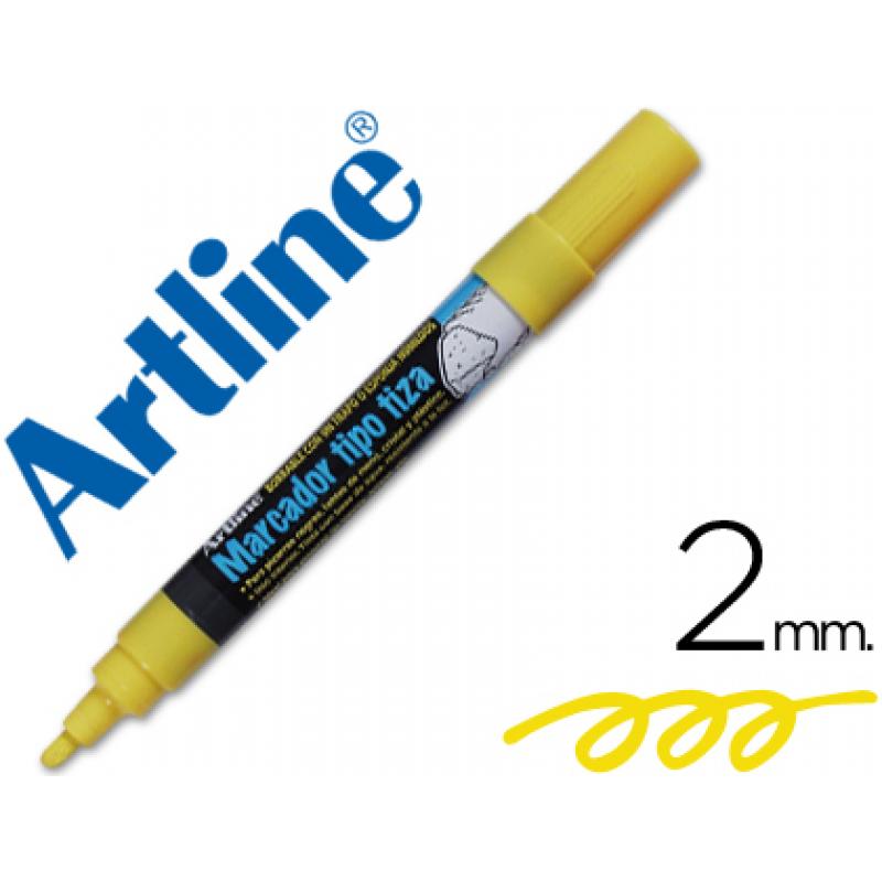 rotulador-artline-pizarra-verde-negra-epw-4-am-color-amarillo-bolsa-de-4-unidades