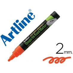 Rotulador ARTLINE pizarra verde negra EPW-4 na color naranja bolsa de 4 unidades