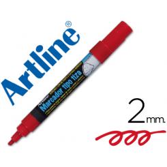 Rotulador ARTLINE pizarra verde negra EPW-4-ro color rojo bolsa de 4 unidades