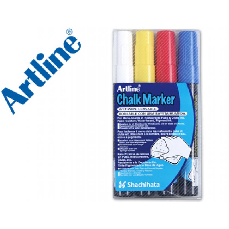 rotulador-artline-pizarra-verde-negra-epw-4-st-bolsa-de-4-unidades-colores-surtidos