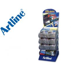 Rotulador ARTLINE Pizarra Verdes-Negras Epw-4-Exp Colores Surtidos -Expositor De 48 Rotuladores