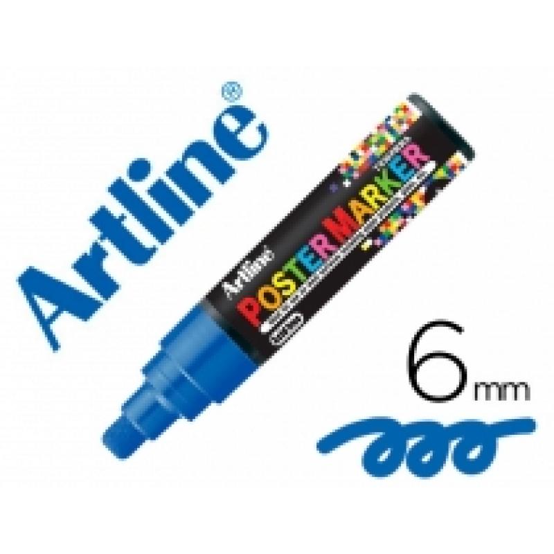 rotulador-artline-poster-marker-epp-6-azu-punta-redonda-6mm-color-azul