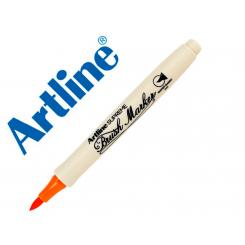 Rotulador ARTLINE supreme brush EPFS pintura base de agua punta tipo pincel trazo fino gris