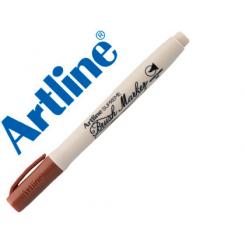 Rotulador ARTLINE Supreme Brush Pintura Base De Agua Punta Tipo Pincel Trazo Variable Marron