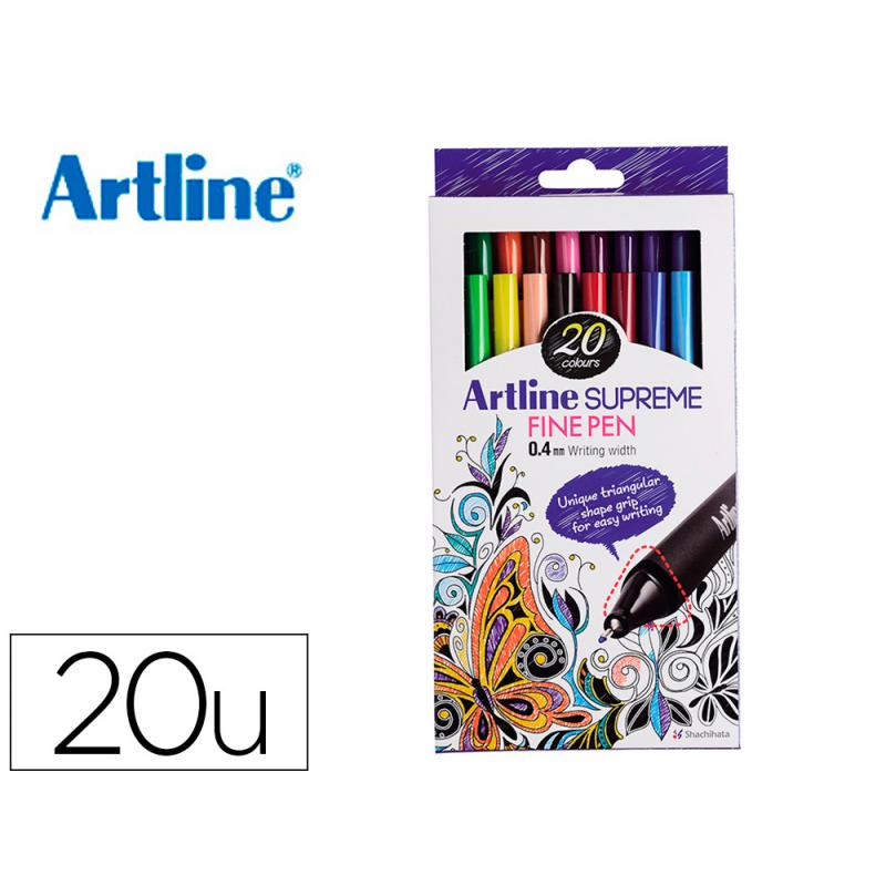 rotulador-artline-supreme-epfs200-fine-liner-punta-de-fibra-04-mm-bolsa-20-unidades-colores-surtidos