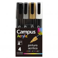 Rotulador Campus Acrylic Pack 4