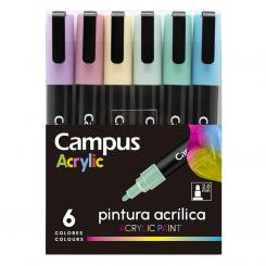 Rotulador Campus Acrylic Pack 6