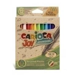 Rotulador CARIOCA Joy Eco Estuche 12 uds colores surtidos