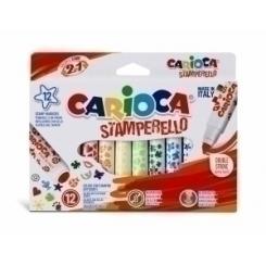 Rotulador CARIOCA Stamperello Caja 12 uds colores surtidos