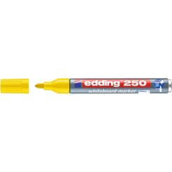 Edding 250 Marcador para pizarras blancas con punta redonda. Trazo: 1,5-3 mm. Color amarillo