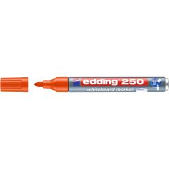 Edding 250 Marcador para pizarras blancas con punta redonda. Trazo: 1,5-3 mm. Color naranja