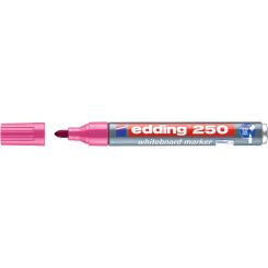 Edding 250 Marcador para pizarras blancas con punta redonda. Trazo: 1,5-3 mm. Color rosa