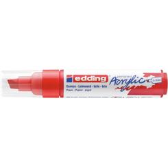 Edding 5000 Marcador acrílico de trazo grueso de 5-10 mm. Color rojo tráfico mate