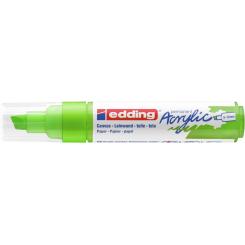 Edding 5000 Marcador acrílico de trazo grueso de 5-10 mm. Color verde limón mate
