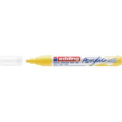 Edding 5100 Marcador acrílico.Trazo medido de 2-3 mm. Color: amarillo tráfico mate