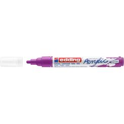 Edding 5100 Marcador acrílico.Trazo medido de 2-3 mm. Color: arándano mate