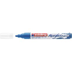 Edding 5100 Marcador acrílico.Trazo medido de 2-3 mm. Color: azul genciana mate