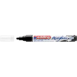 Edding 5100 Marcador acrílico.Trazo medido de 2-3 mm. Color: negro intenso mate