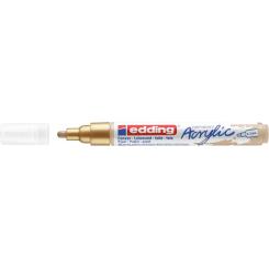 Edding 5100 Marcador acrílico.Trazo medido de 2-3 mm. Color: oro rico mate