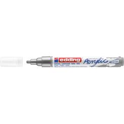 Edding 5100 Marcador acrílico.Trazo medido de 2-3 mm. Color: plata mate