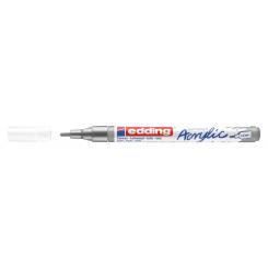 Edding 5300 Marcador acrílico.Trazo fino de 1-2 mm. Color plata mate