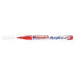 Edding 5300 Marcador acrílico.Trazo fino de 1-2 mm. Color rojo tráfico mate