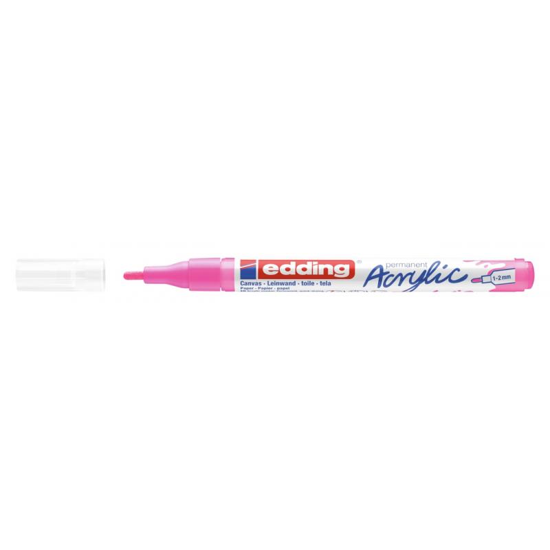 rotulador-edding-5300-acrylic-1-2-mm-rosa-negro
