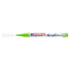 Edding 5300 Marcador acrílico.Trazo fino de 1-2 mm. Color verde limón mate