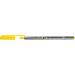 Edding 55 Rotulador con punta fina engastada en metal. Tinta a base de agua. Trazo: 0,3 mm. Color  amarillo