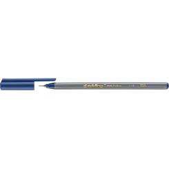 Edding 55 Rotulador con punta fina engastada en metal. Tinta a base de agua. Trazo: 0,3 mm. Color  azul acero