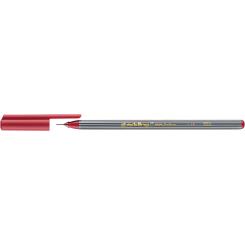 Edding 55 Rotulador con punta fina engastada en metal. Tinta a base de agua. Trazo: 0,3 mm. Color  carmín