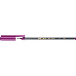 Edding 55 Rotulador con punta fina engastada en metal. Tinta a base de agua. Trazo: 0,3 mm. Color  magenta