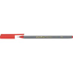 Edding 55 Rotulador con punta fina engastada en metal. Tinta a base de agua. Trazo: 0,3 mm. Color  rojo