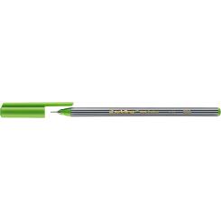 Edding 55 Rotulador con punta fina engastada en metal. Tinta a base de agua. Trazo: 0,3 mm. Color  verde claro