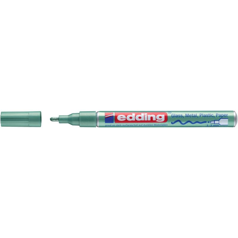 rotulador-edding-751-verde-metalico
