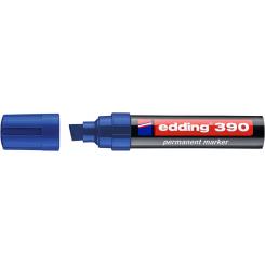 Edding 390 Marcador extra-grueso, punta biselada. Recargable. Trazo: 4-12 mm. Color azul