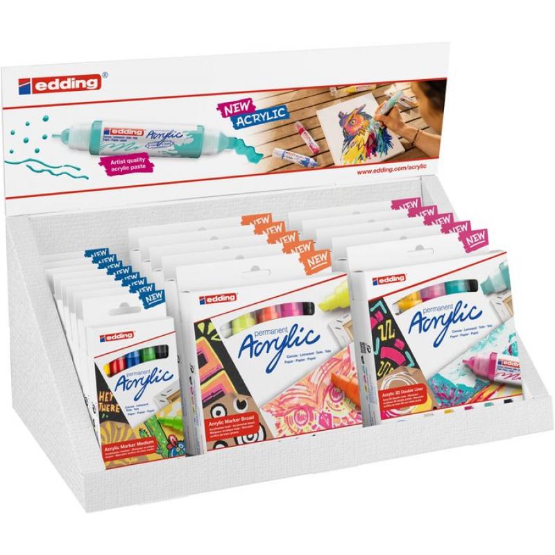 ROTULADOR EDDING ACRYLIC SURT.EXPAPEL 18