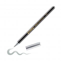 Rotulador EDDING Brushpen. Plateado.
