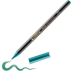 Rotulador EDDING Brushpen. Verde Metálico.