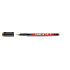 Edding 141 F Rotulador para transparencias de tinta permanente. Trazo: 0,6 mm. Color naranja