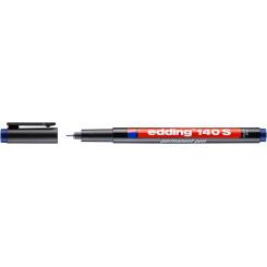 Edding 140 S Rotulador para transparencias de tinta permanente. Trazo: 0,3 mm. Color azul