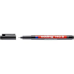 Edding 140 S Rotulador para transparencias de tinta permanente. Trazo: 0,3 mm. Color negro