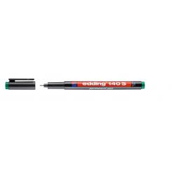 Edding 140 S Rotulador para transparencias de tinta permanente. Trazo: 0,3 mm. Color verde